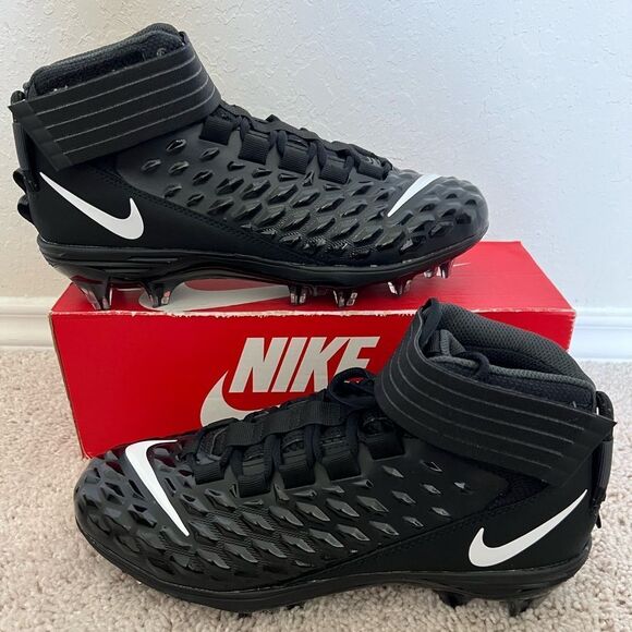 Nike Force Savage Pro 2 Mid Football Cleats Black - Picture 1 of 8